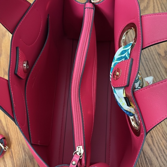 Nanette Lepore Niccola Dome Satchel Convertible Satchel Pink - Picture 12 of 14